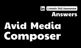 avid media composer linkedin assessment answers