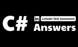 c# linkedin assessment answers