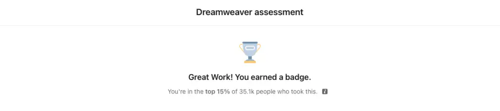 dreamweaver linkedin assessment answers_theanswershome