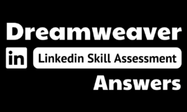 dreamweaver linkedin assessment answers