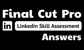 final cut pro linkedin assessment answers
