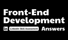 front end development linkedin assessment answers