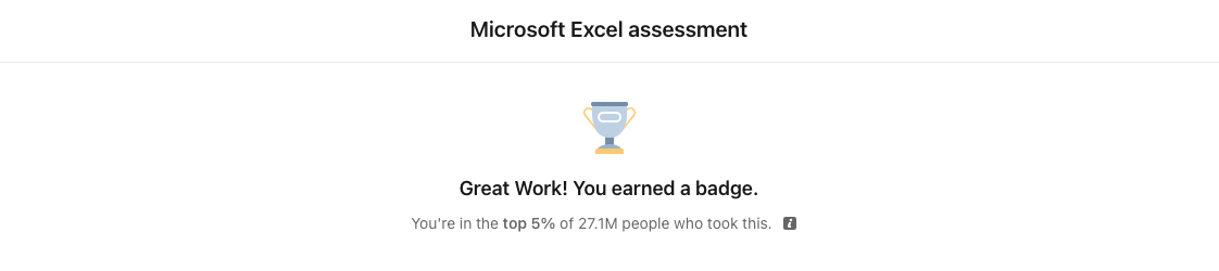 microsoft excel linkedin quiz answers - Theanswershome