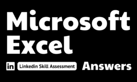 microsoft excel linkedin quiz answers