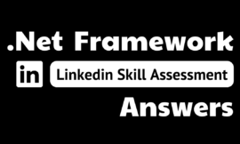.net framework linkedin assessment answers
