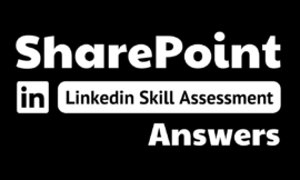 sharepoint linkedin assessment answers