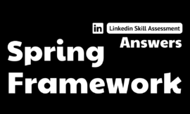 spring framework linkedin assessment answers