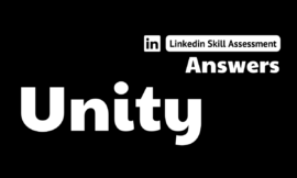 unity linkedin assessment answers