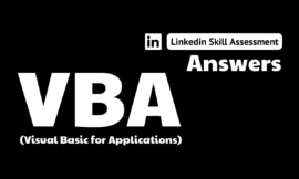 vba linkedin assessment answers