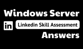windows server linkedin assessment answers