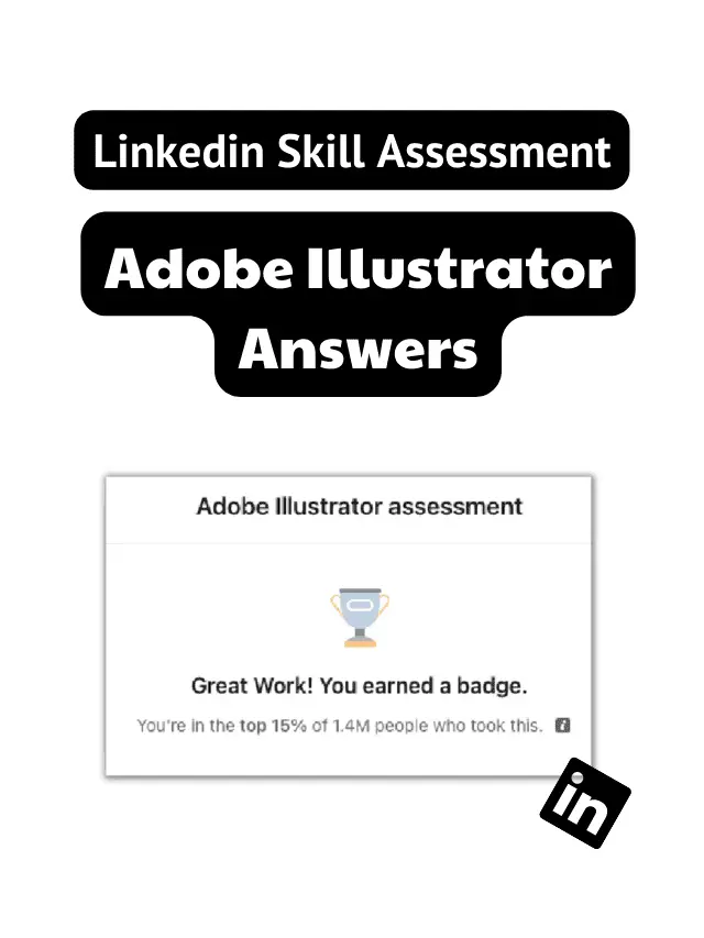 Adobe illustrator linkedin assessment answers