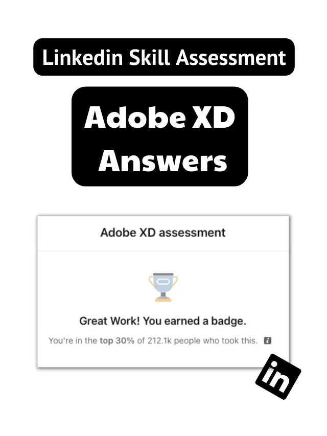Adobe xd linkedin assessment answers