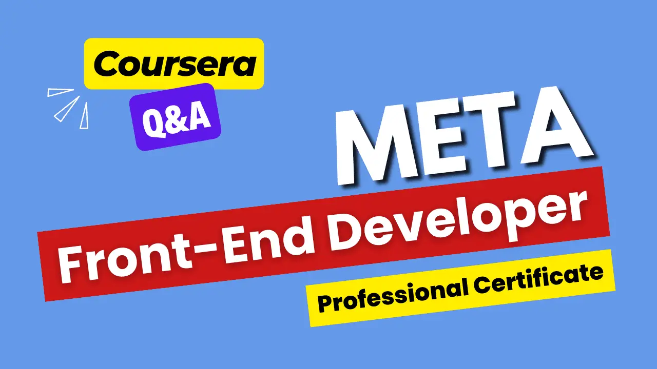 meta front end developer professional certificate answers