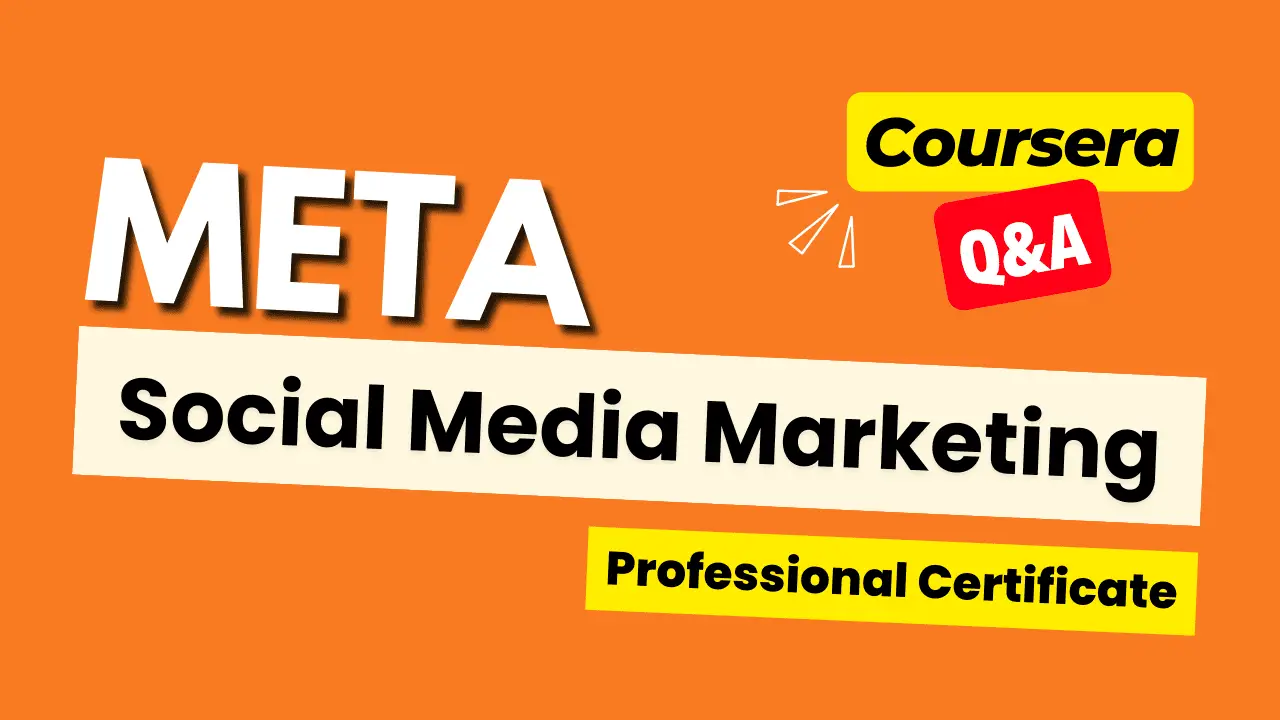 meta social media marketing professional certificate answers
